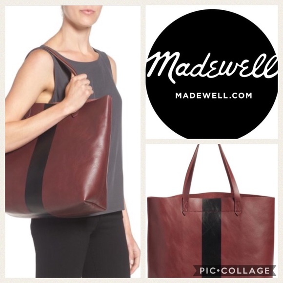 madewell paint stripe tote